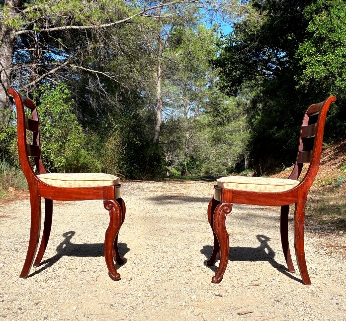 Paire de chaises d’époque Louis-Philippe estampillées Balny -photo-3
