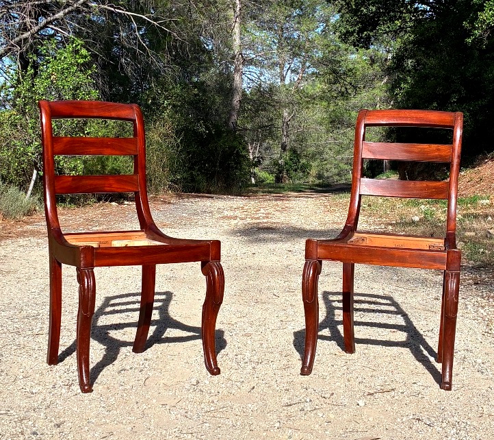 Paire de chaises d’époque Louis-Philippe estampillées Balny -photo-6