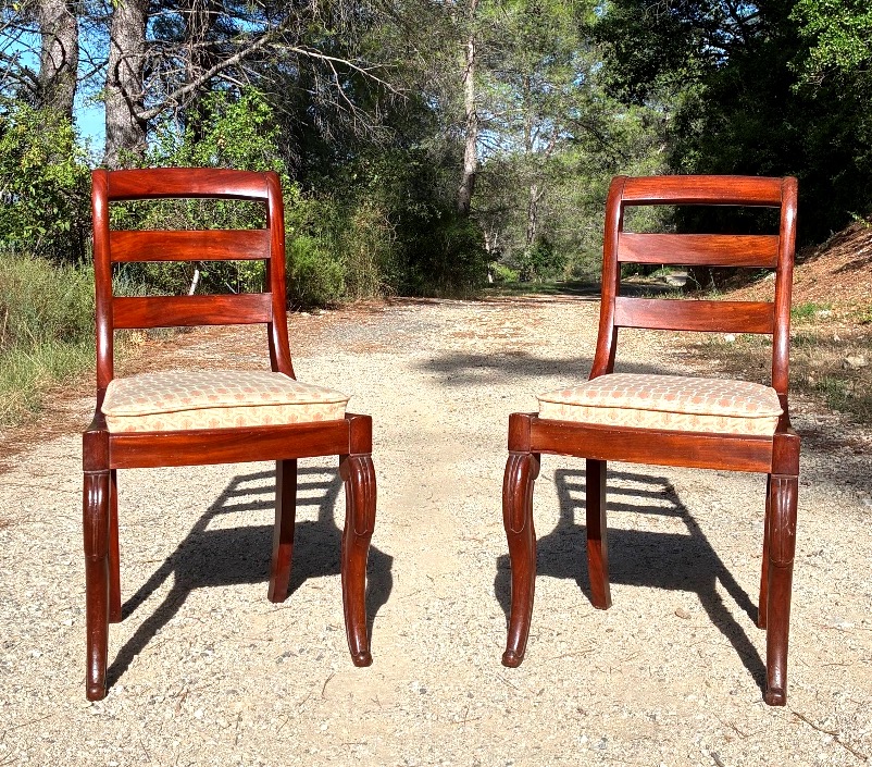 Paire de chaises d’époque Louis-Philippe estampillées Balny 
