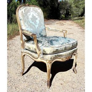 Rare Fauteuil d’époque Louis XV