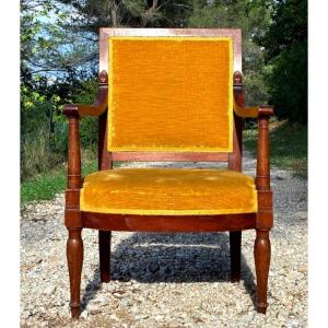 Fauteuil d’époque Directoire / Consulat estampillée Jacob Frères Rue Meslee