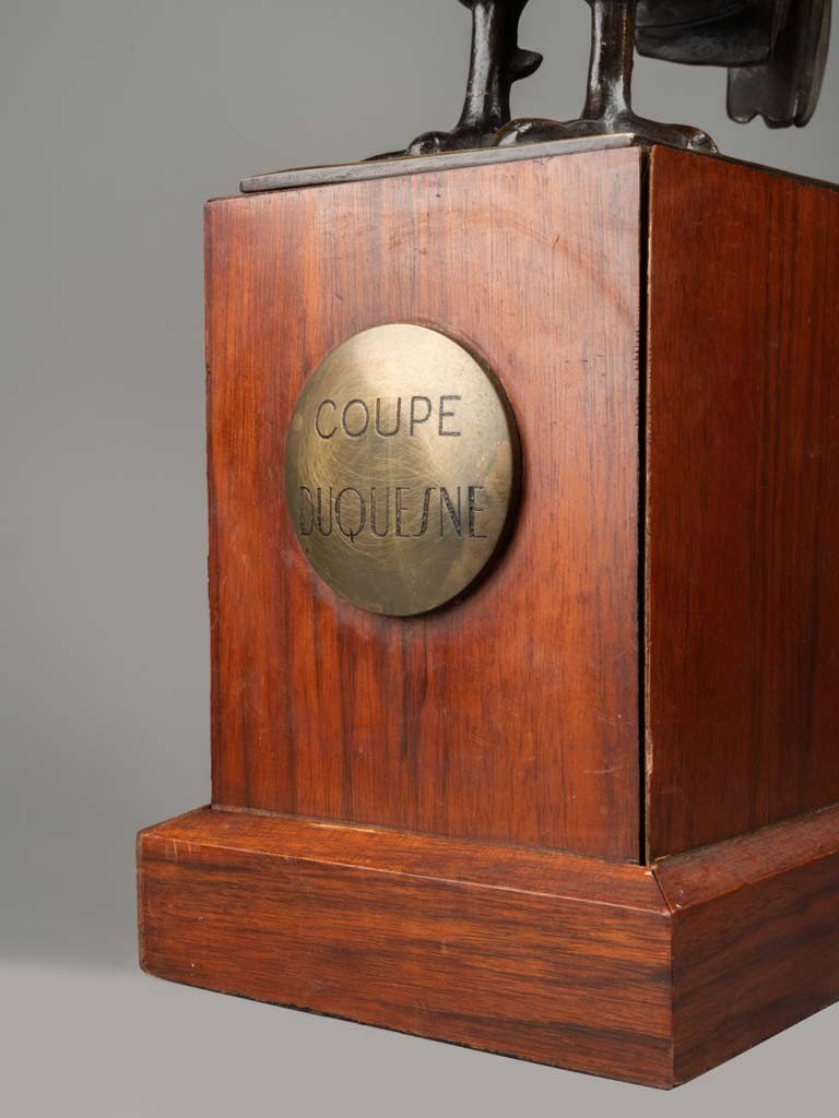 C. M. Rispal - Le Coq - Bronze Patiné, Période Art Déco.-photo-4