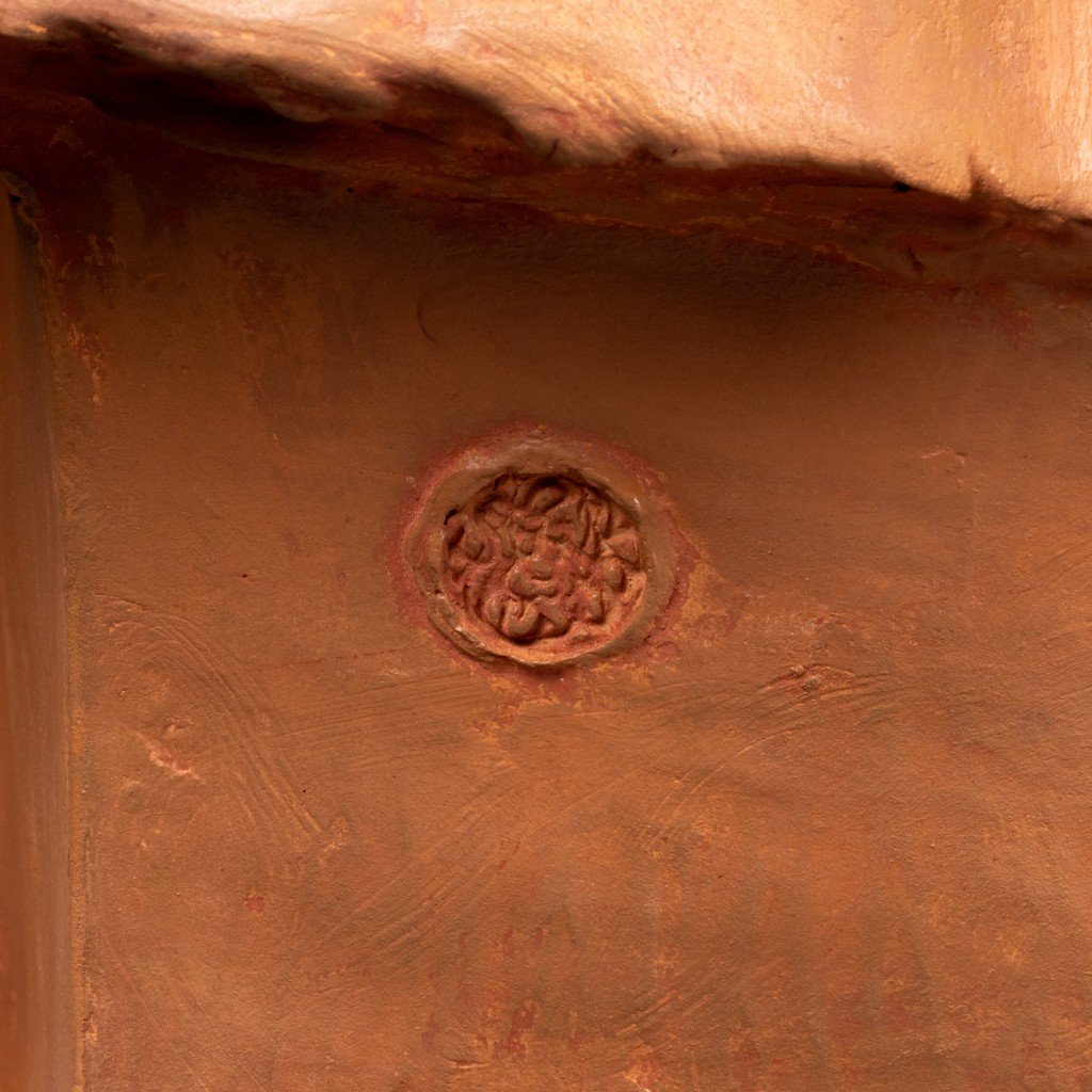 Jean Mich (1871-1932) Buste De 'chih Fan' - Terre Cuite Edition Susse Frères, Période Art Déco-photo-4