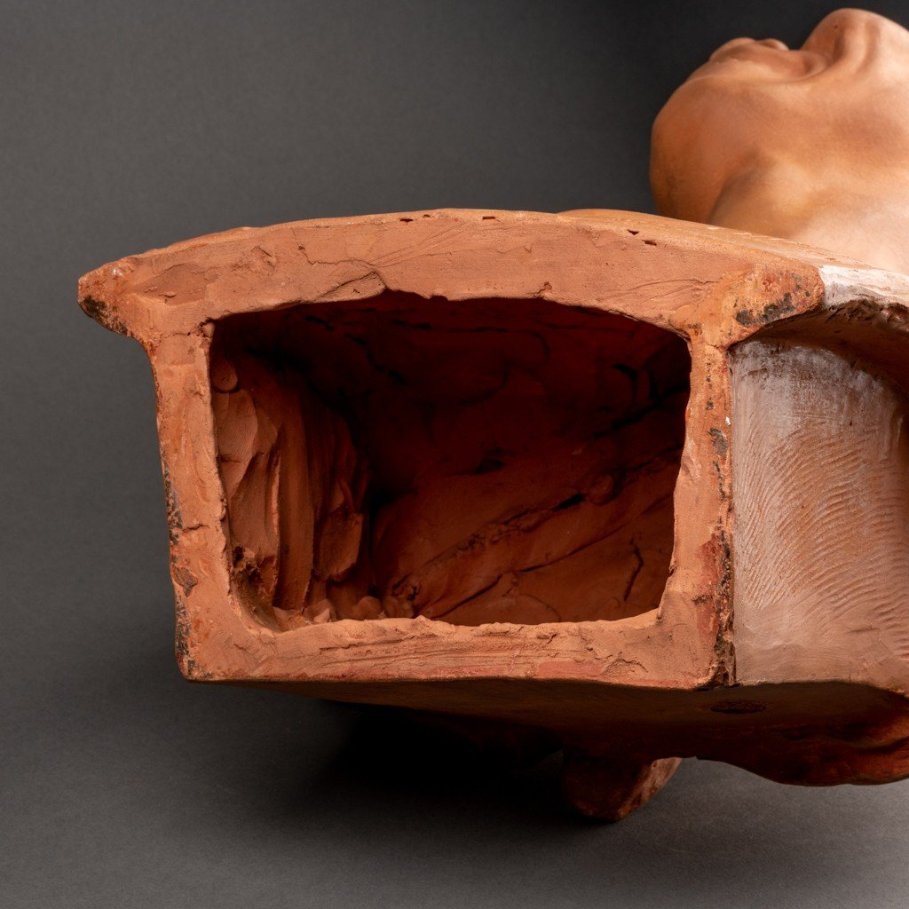 Jean Mich (1871-1932) Buste De 'chih Fan' - Terre Cuite Edition Susse Frères, Période Art Déco-photo-6