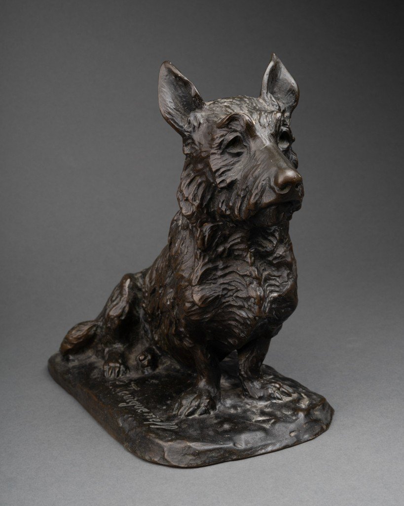 Pierre Tourgueneff (1853-1912) 'scottish' Rare épreuve En Bronze, Fonte Susse Frères, Fin 19ème-photo-3