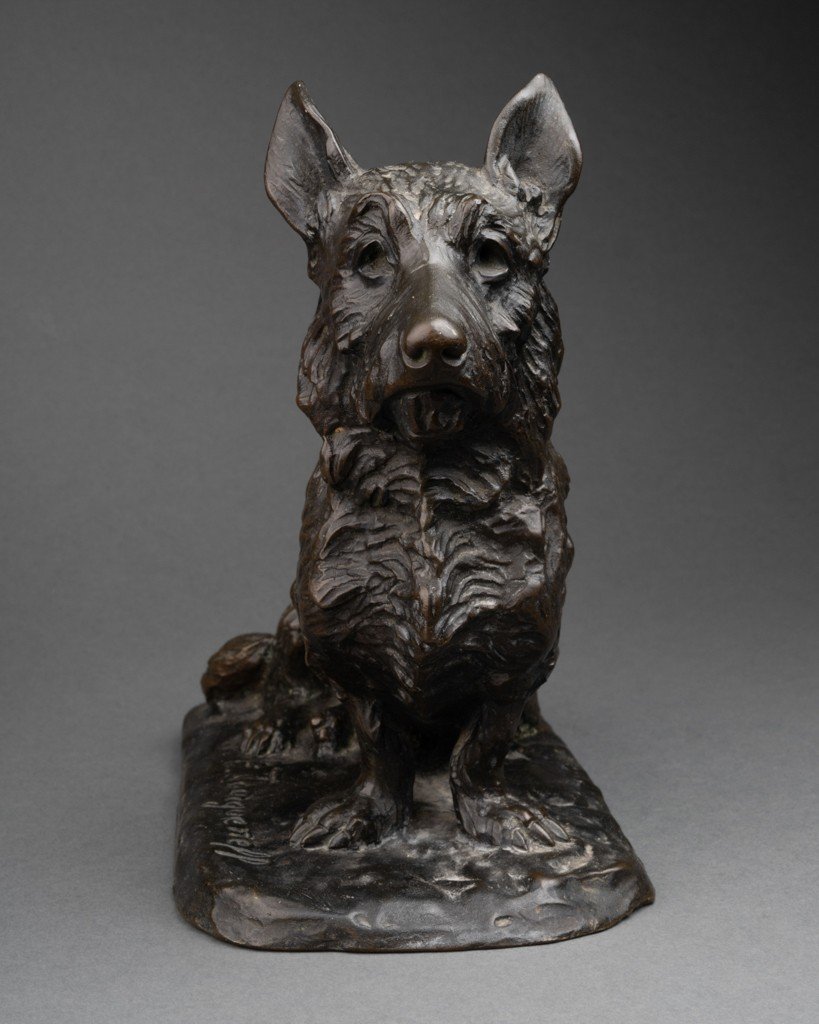 Pierre Tourgueneff (1853-1912) 'scottish' Rare épreuve En Bronze, Fonte Susse Frères, Fin 19ème-photo-4
