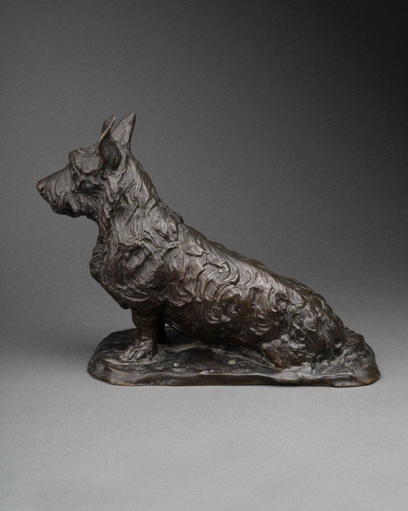Pierre Tourgueneff (1853-1912) 'scottish' Rare épreuve En Bronze, Fonte Susse Frères, Fin 19ème-photo-2