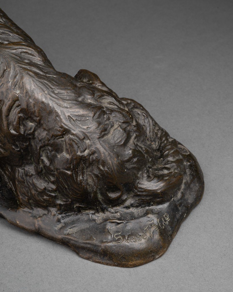 Pierre Tourgueneff (1853-1912) 'scottish' Rare épreuve En Bronze, Fonte Susse Frères, Fin 19ème-photo-6