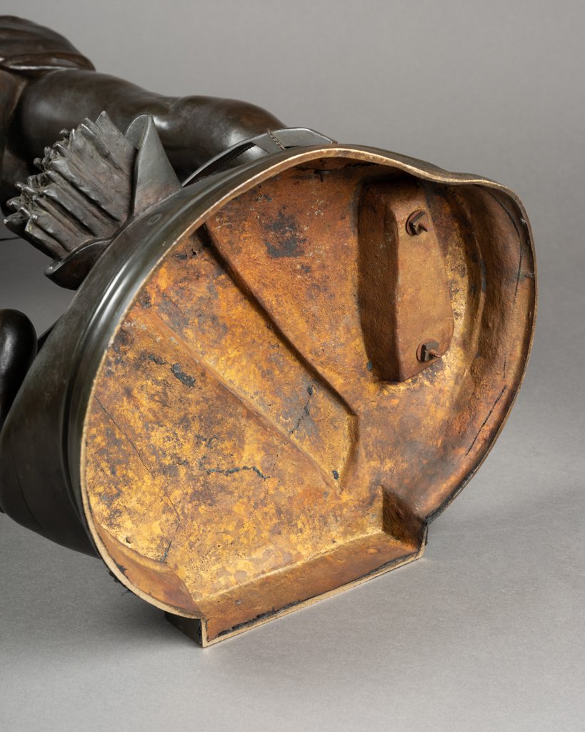 Henri PEINTE (1845-1912) : "Sarpedon", sculpture en bronze patiné  C.1890-photo-7