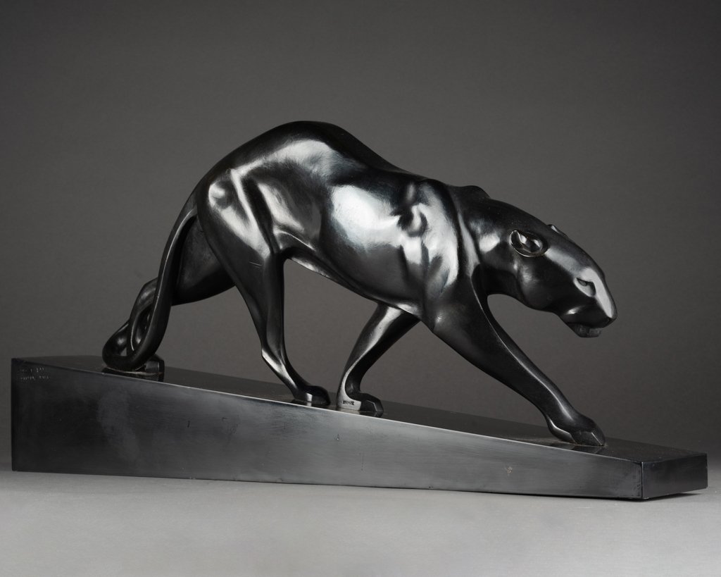Maurice Prost (1894-1967) Panther On The March (large Model), Bronze, Susse Frères Publishers-photo-3