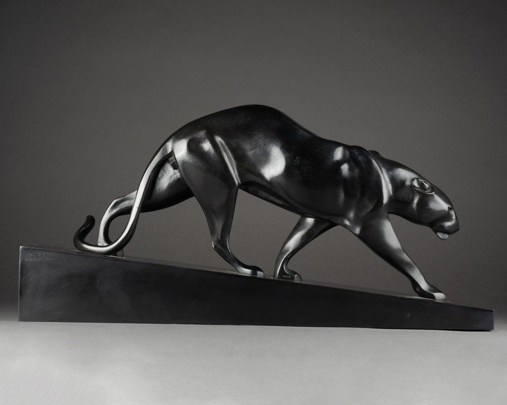 Maurice Prost (1894-1967) Panther On The March (large Model), Bronze, Susse Frères Publishers-photo-4