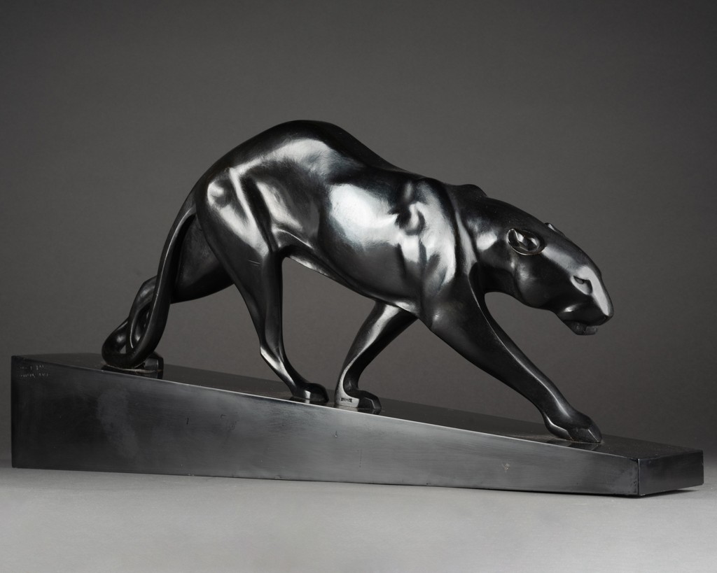 Maurice Prost (1894-1967) Panther On The March (large Model), Bronze, Susse Frères Publishers