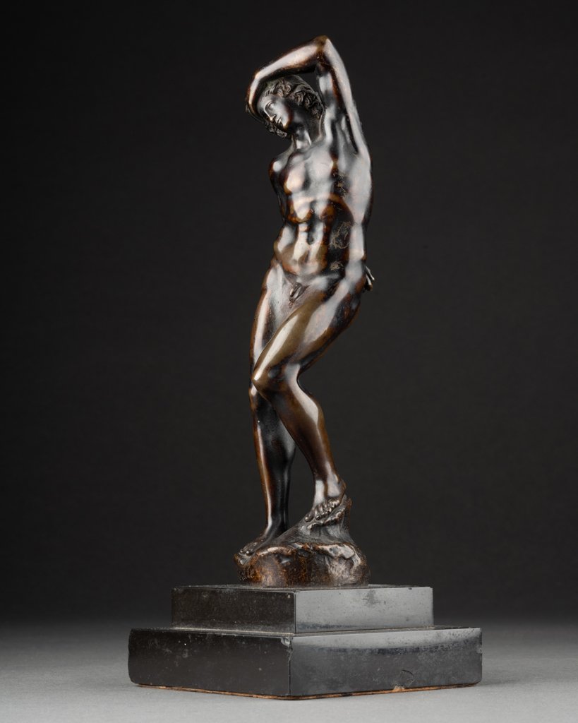 Ed. Delessale: "dying Slaves", Bronze Sculptures After Michelangelo - Mid-19th Century-photo-3
