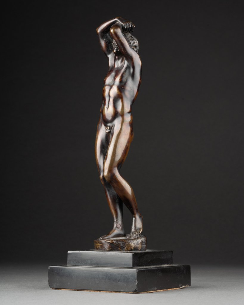 Ed. Delessale: "dying Slaves", Bronze Sculptures After Michelangelo - Mid-19th Century-photo-5