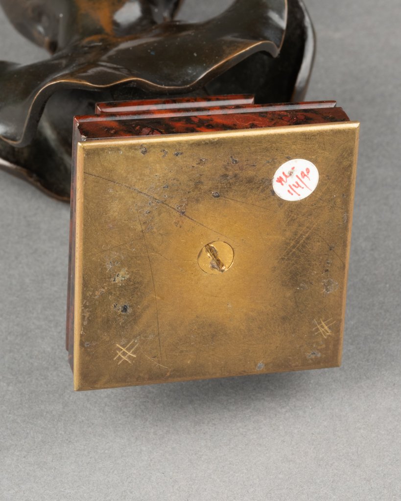 Alexandre FALGUIERE (1831-1900) Buste de Diane - Bronze patiné. Début du XXème-photo-5