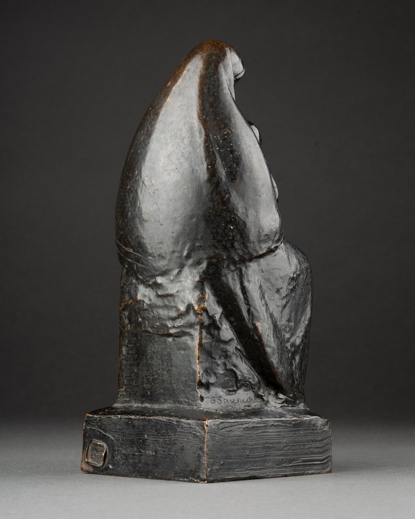 Georges Saupique (1889-1961): "maternity" Patinated Bronze Sculpture, Cast By Valsuani Around 1930-photo-1