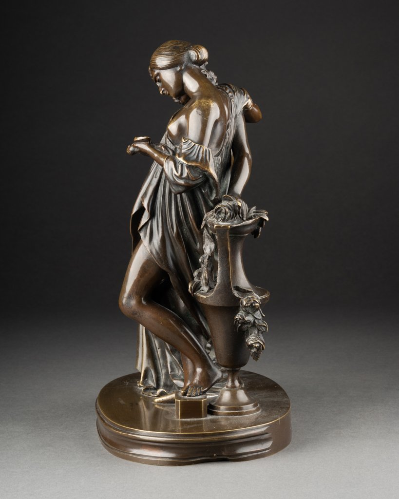 James PRADIER (1790-1852) 'deux muses' Bronze XIXème-photo-1