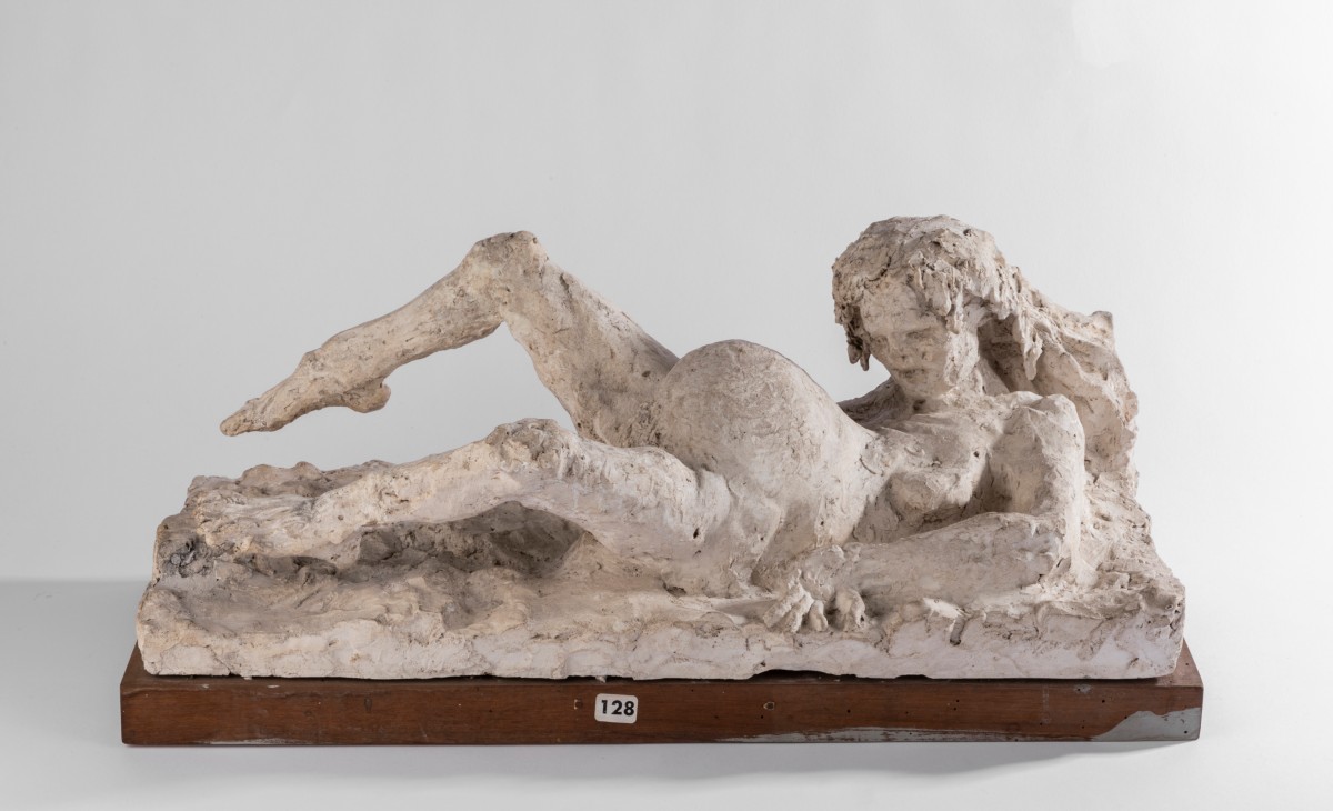 Ferdinand Parpan (1902-2004, France): "la Charogne" (1949) Original Plaster On Wood
