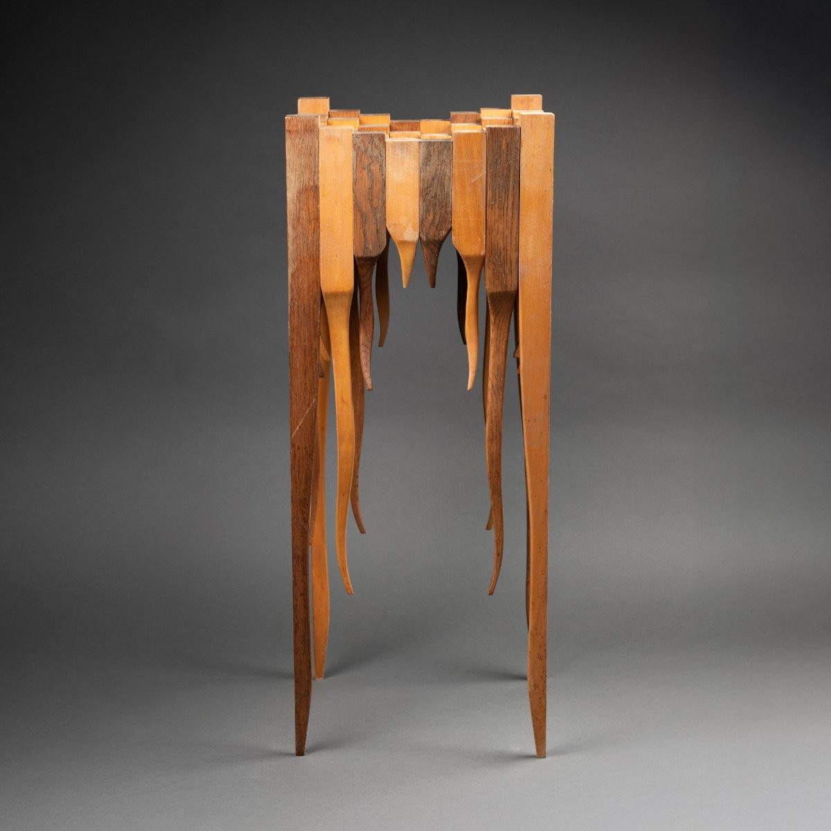 Console / Surrealist Wooden Chessboard, Circa 1980.-photo-2