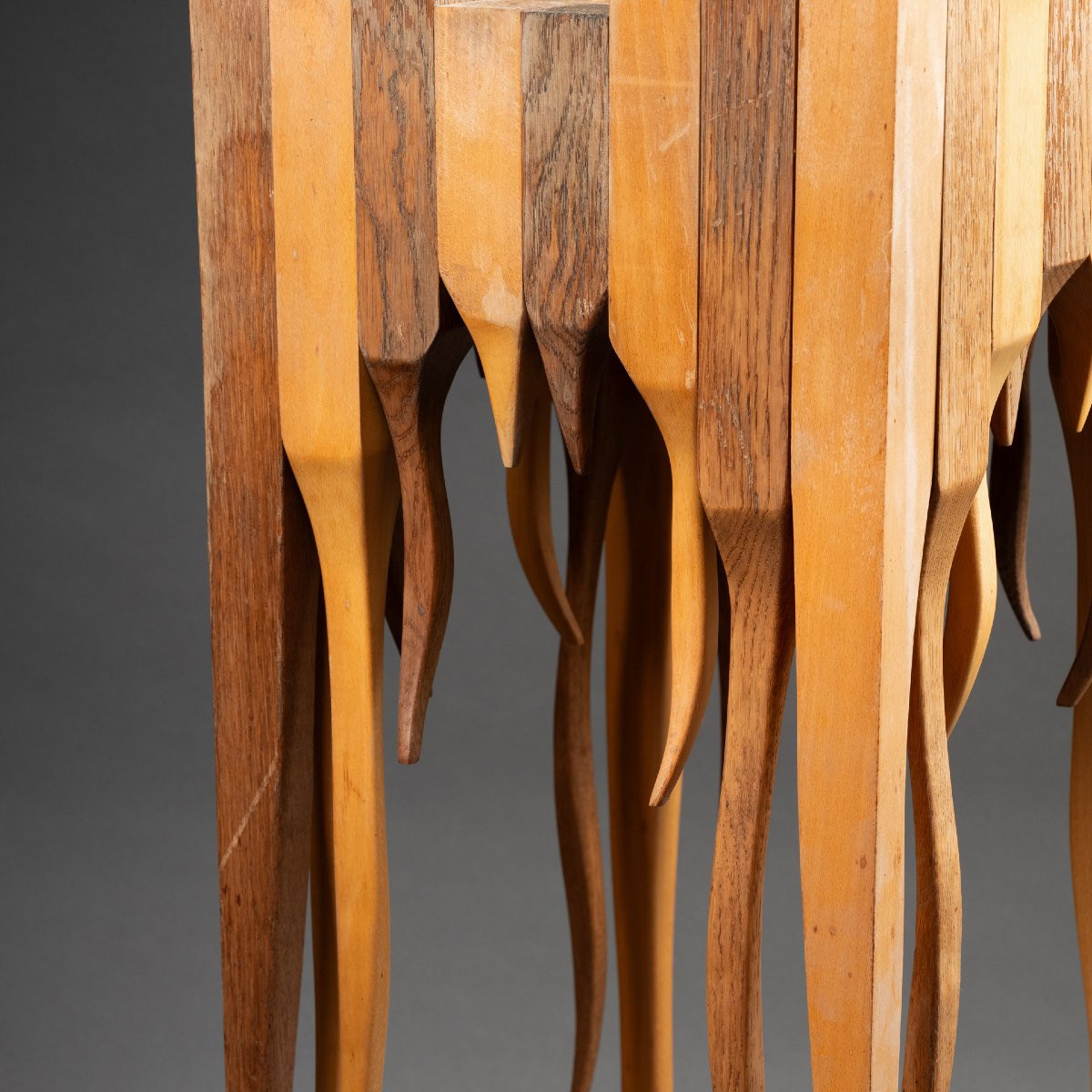 Console / Surrealist Wooden Chessboard, Circa 1980.-photo-1