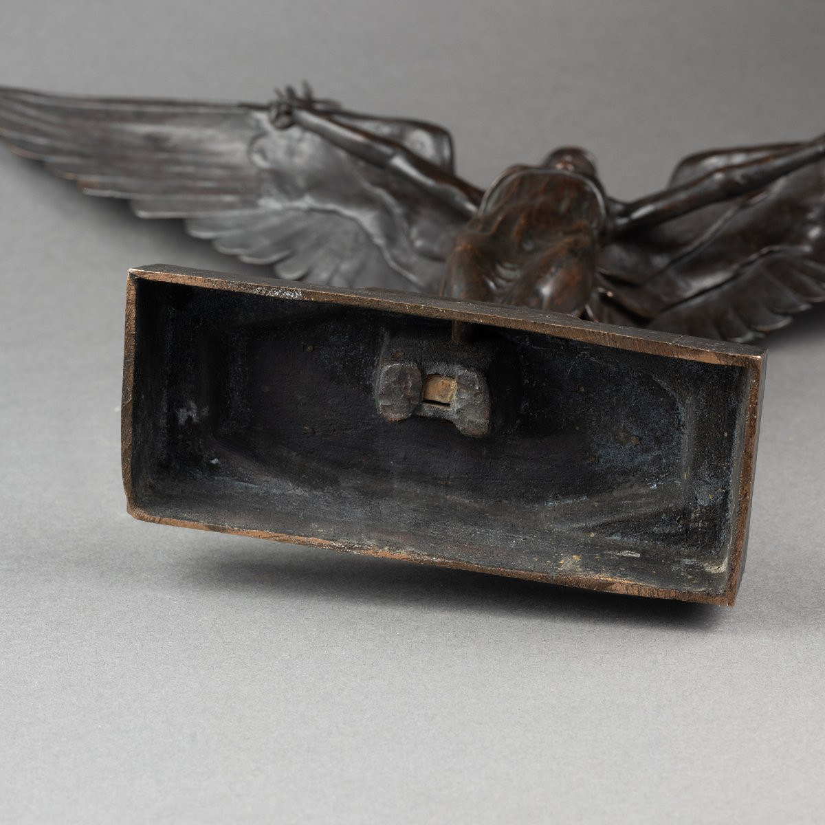 Victor Segoffin (1868-1925) 'winged Victory' Patinated Bronze Circa 1920/30-photo-8