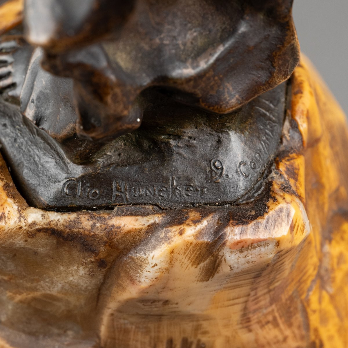 Clio HINTON HUNEKER BRACKEN (1870-1925) 'Liberty' bronze patiné, numéroté et daté 1899.-photo-6