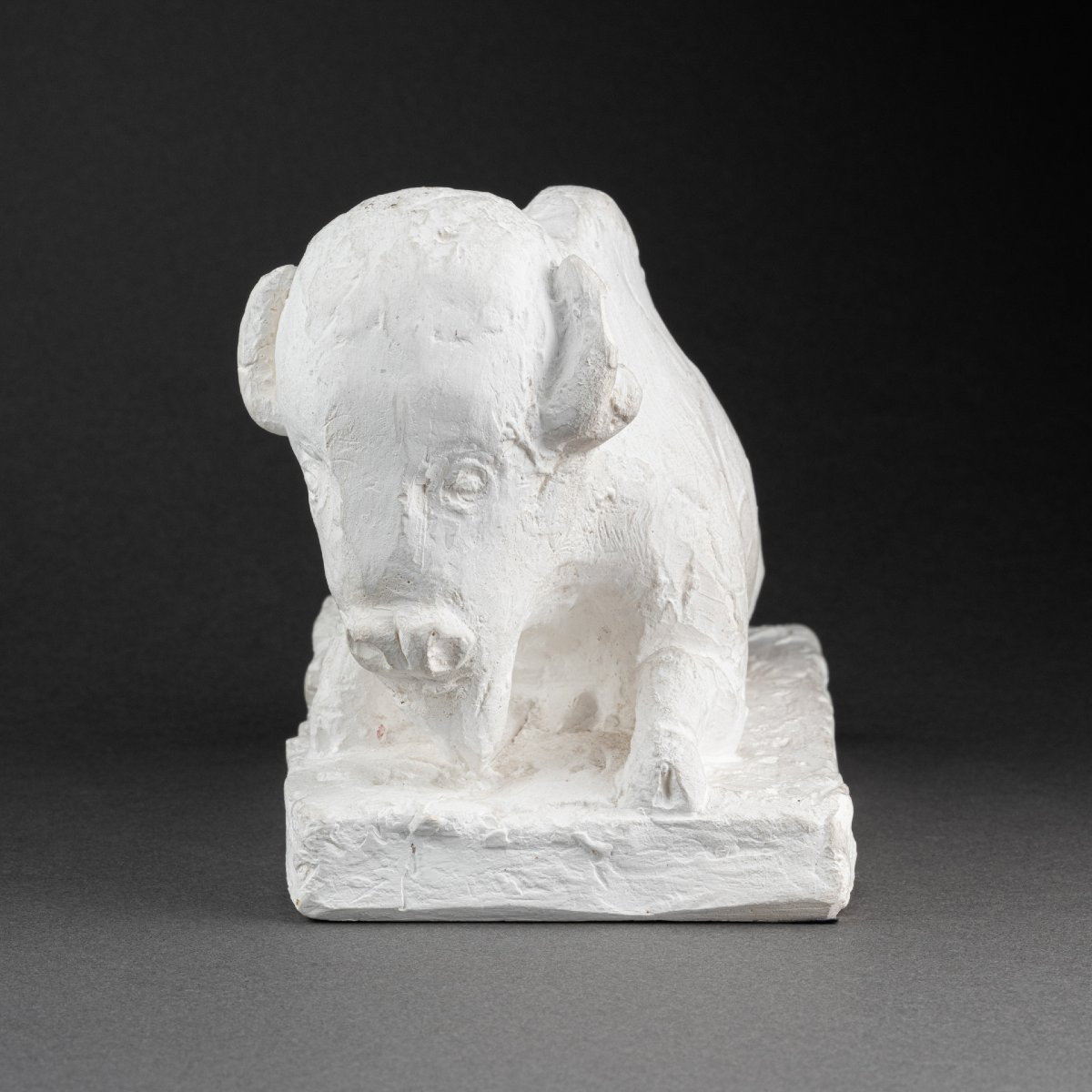 Nicolas Souvaidjitch (1924-2014) Bison, Plaster Studio Circa 1950.-photo-1