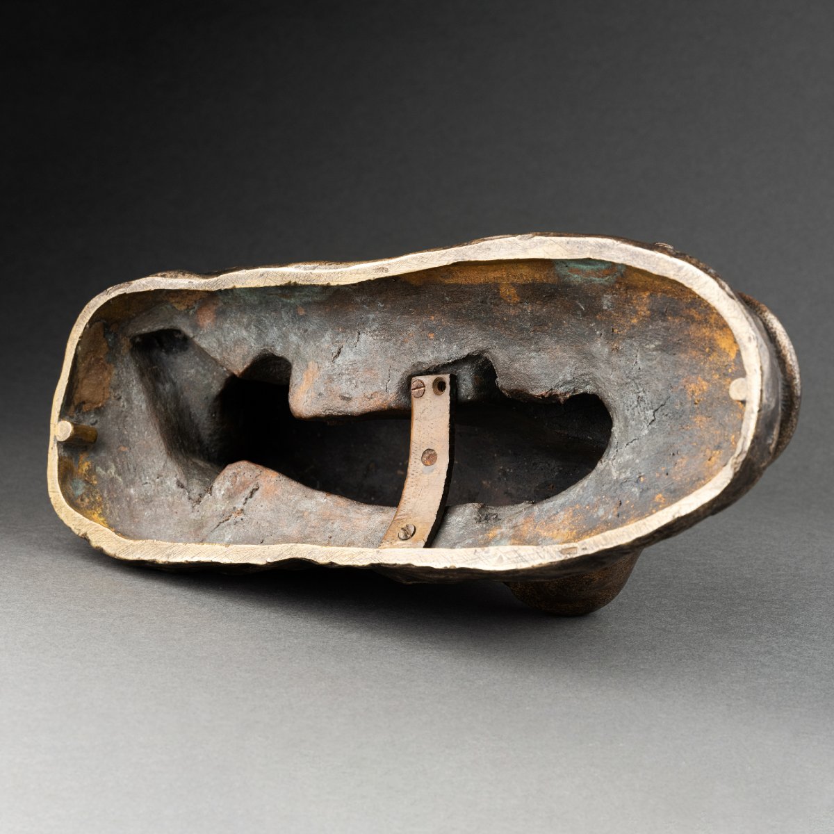 Jules Edmond Masson - Lion Devouring Its Prey, Bronze, Late 19th Century-photo-6