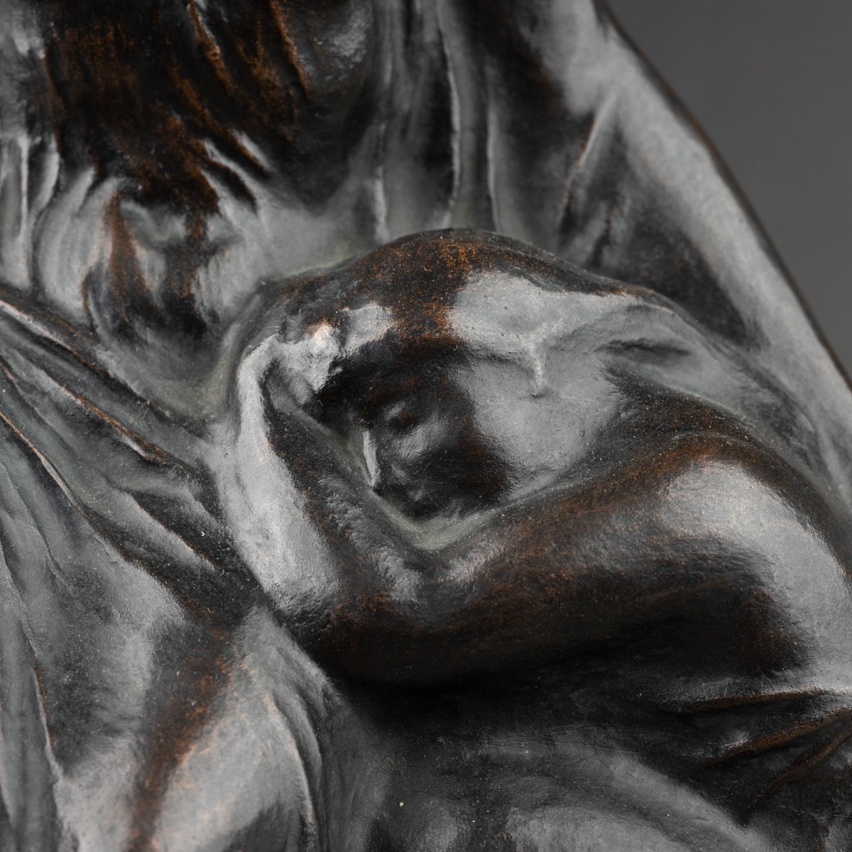 Joachim CLARET VALLES (1879-1965) Mère et enfant - Epreuve originale en bronze -photo-1