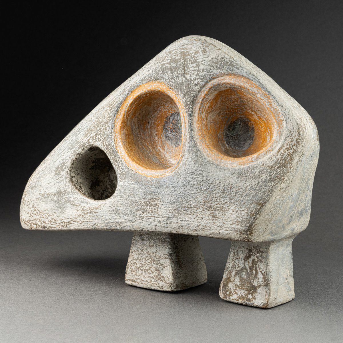 Hibou - Zoomorphic Ceramic Monogrammed H.c. B-photo-2