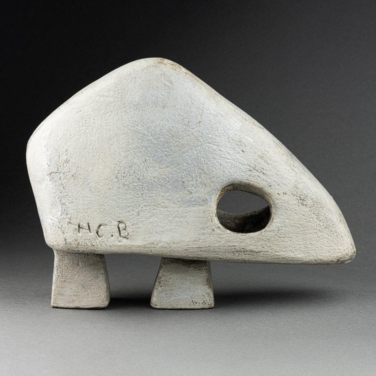 Hibou - Zoomorphic Ceramic Monogrammed H.c. B-photo-3