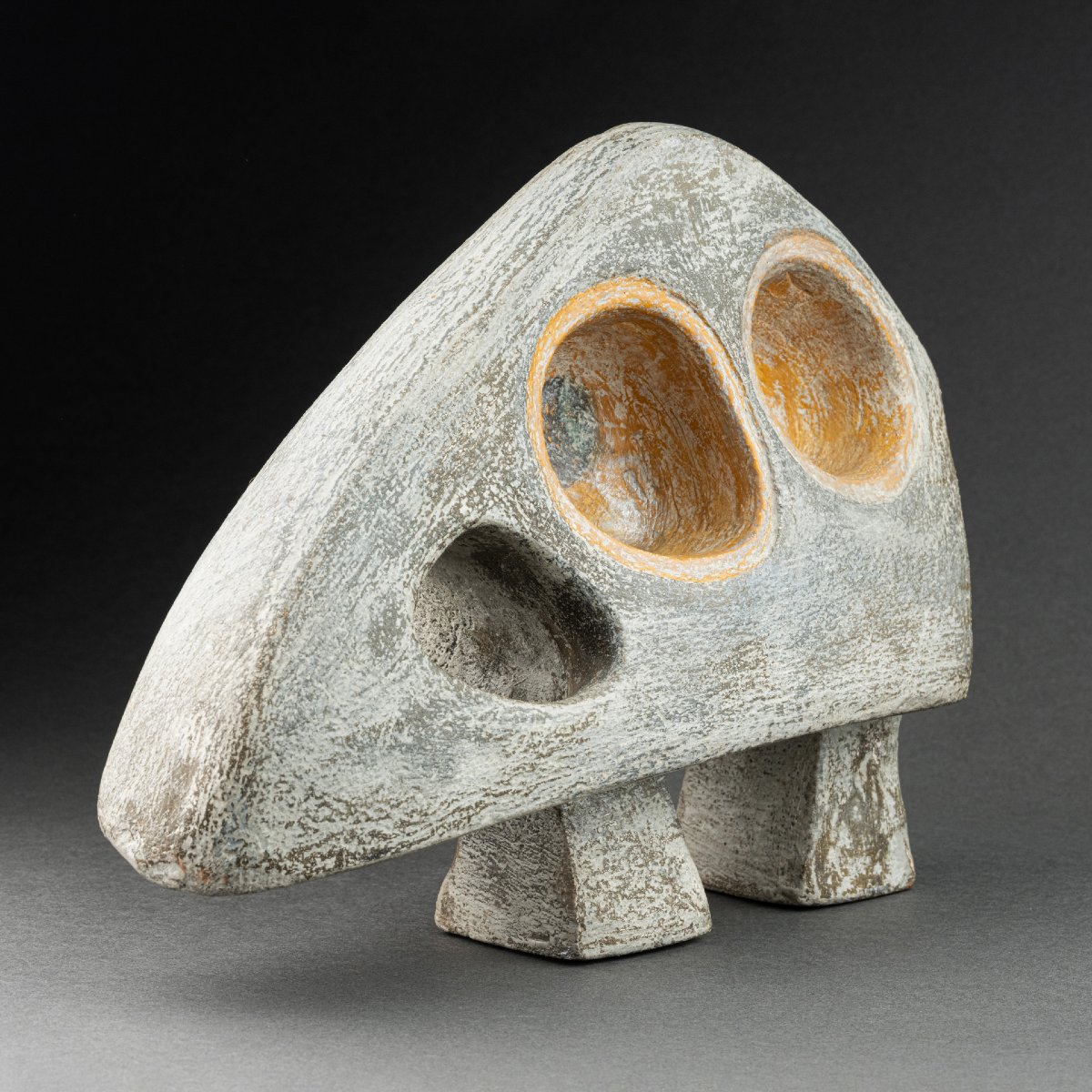 Hibou - Zoomorphic Ceramic Monogrammed H.c. B-photo-4