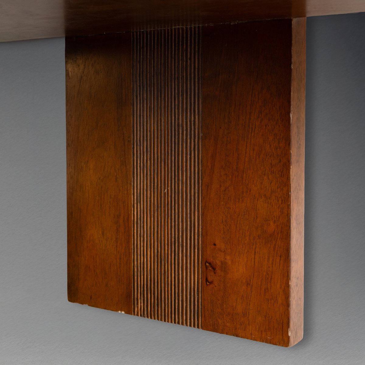 Modernist And Minimalist "invisible" 3 Floors Veneer Shelves C.1930-50-photo-1