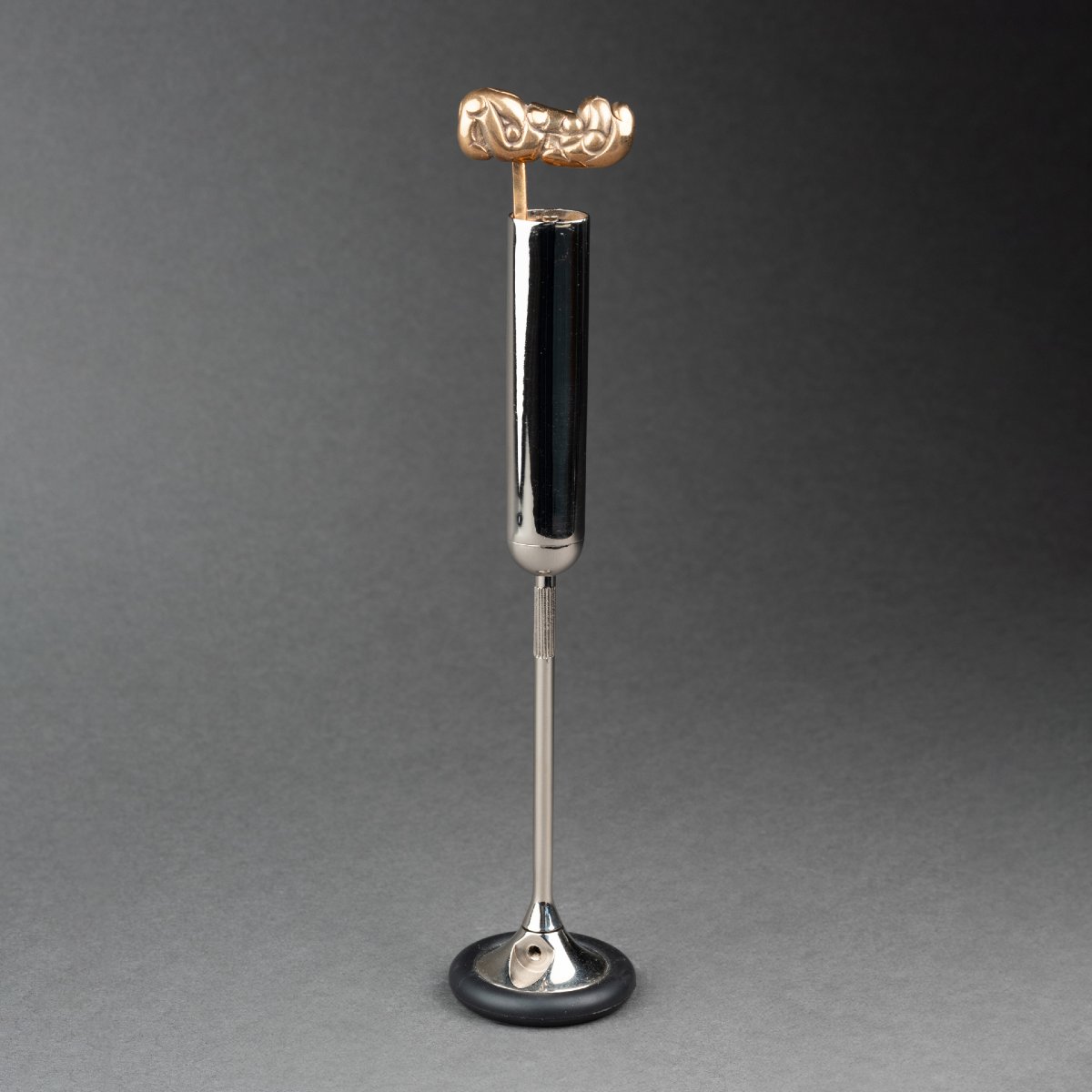 M. BERROCAL : "Marteau réflexe", sculpture bronze et laiton avec bote d'origine et certificat-photo-4
