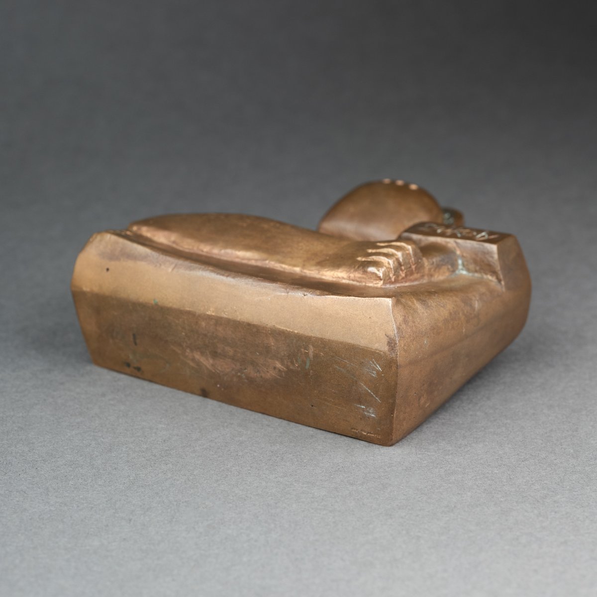 Pierre Székély : "Le sculpteur", sculpture en bronze patiné cataloguée - 1982-photo-7
