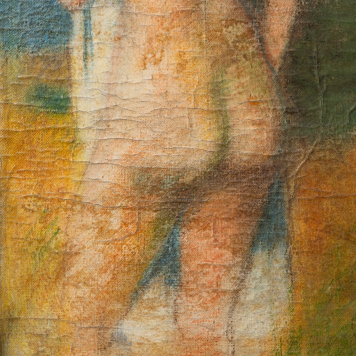 Pierre Thévenin: "standing Up Nude", Oil On Canvas In Gilded Wood Frame, Signed - C.1930/40-photo-2