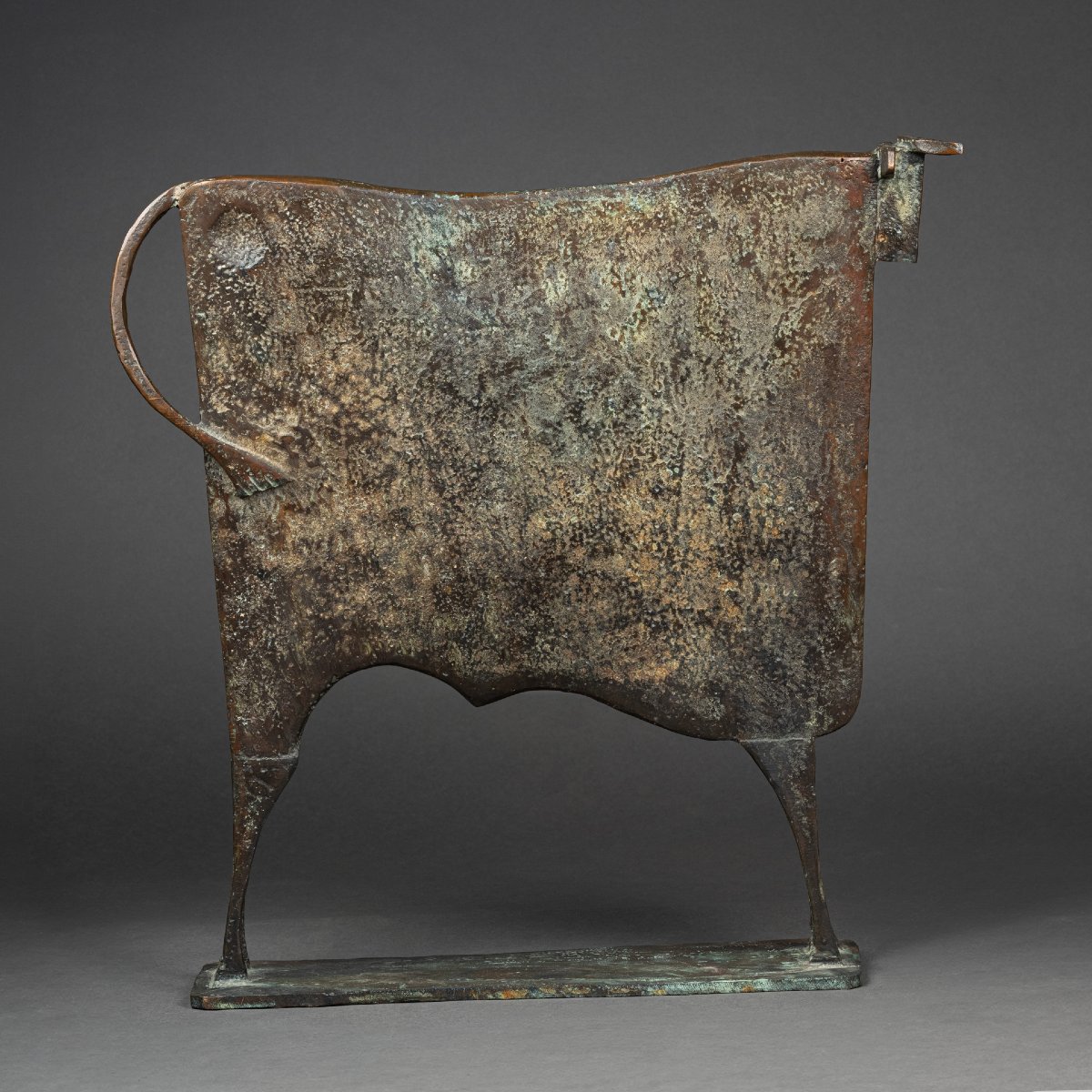 Carlos MATA : "Toro Prestige", sculpture unique en bronze patiné - 2002-photo-2