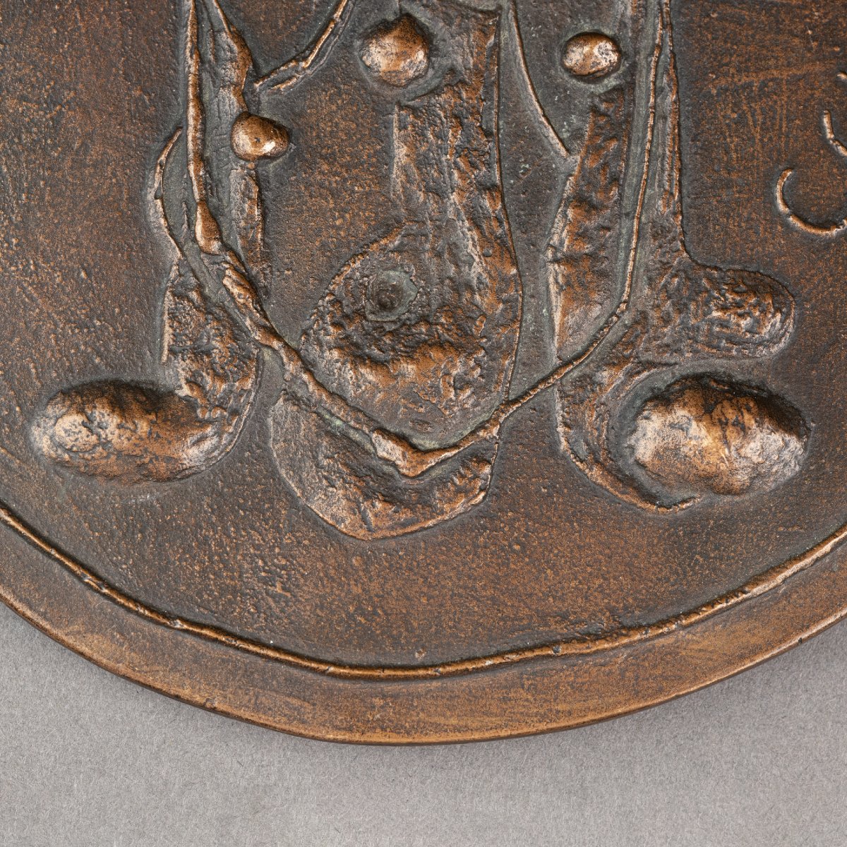 Robert COUTURIER (1905-2008) 'Les 3 grâces' Médaillon en bronze, Club Français de la Médaille-photo-2