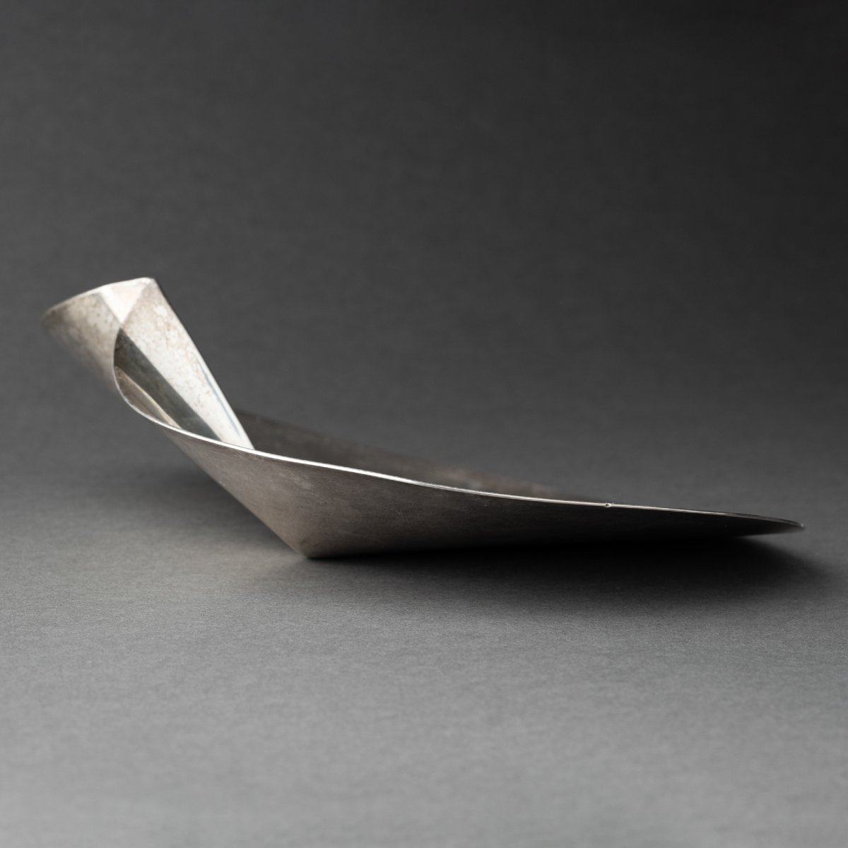 Modernist Silver-plated Metal Dish - Circa 1950–60-photo-4