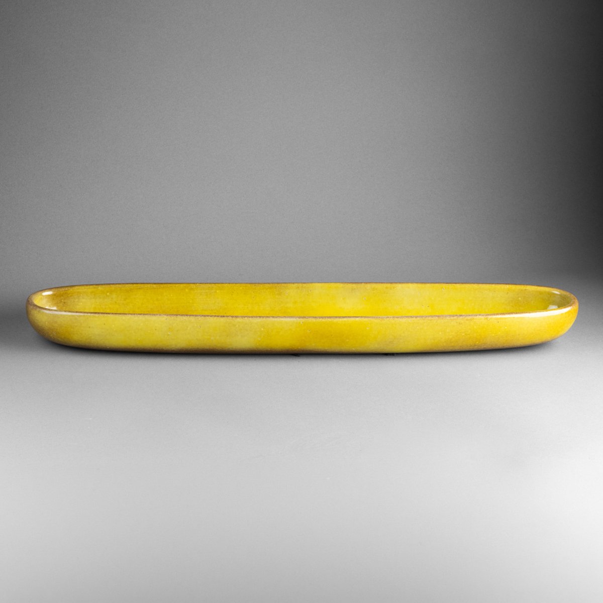 Jacques et Dani Ruelland : Grande coupe jaune-vert pomme - Vers 1950