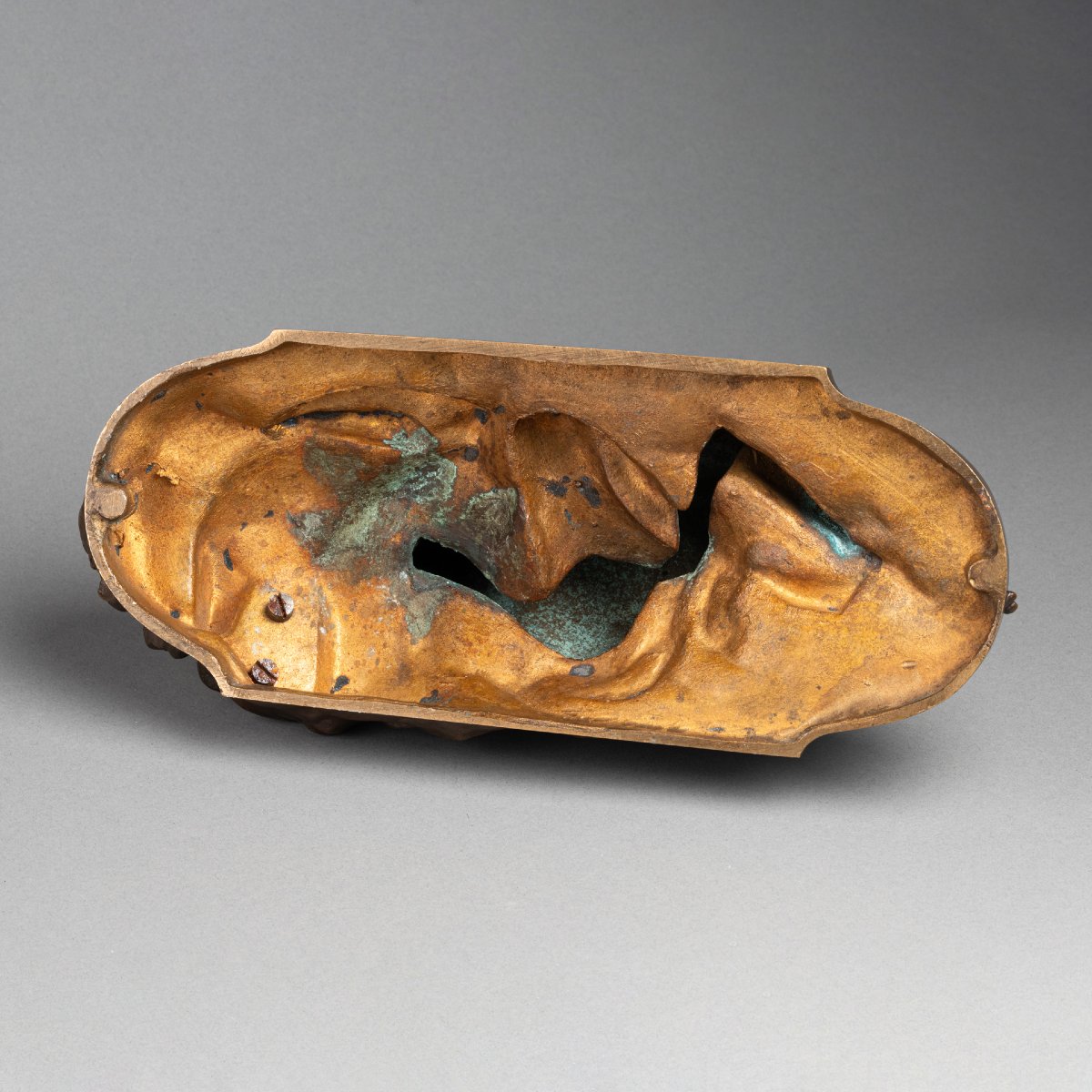 F. Faivre: "the Cat Transformed Into A Woman," Patinated Bronze Sculpture, Circa 1900-photo-6