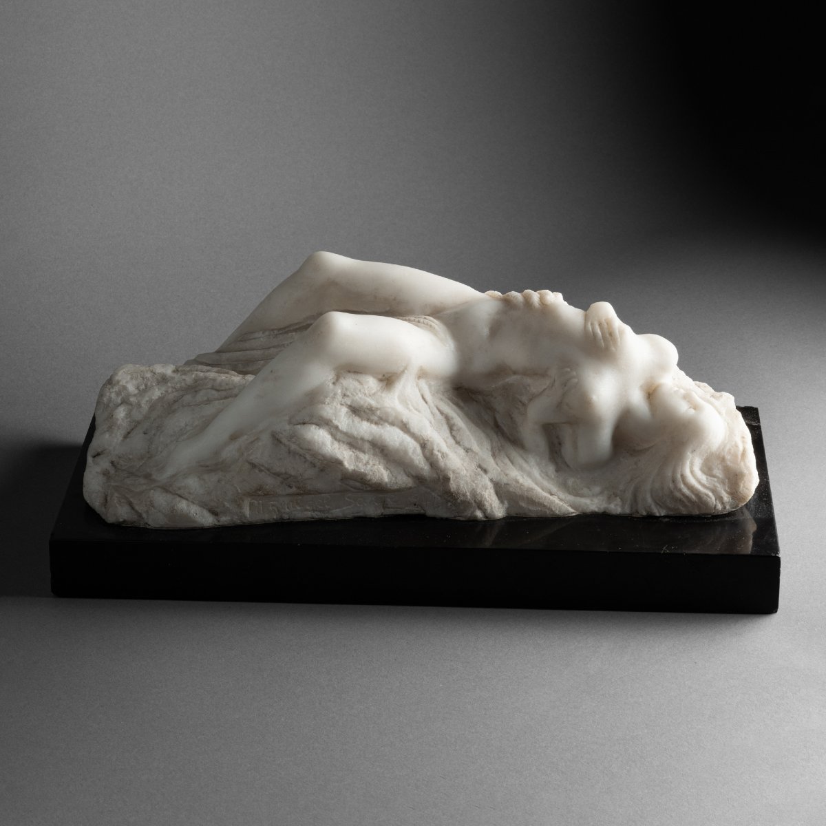 Maxime Real Del Sarte: Lascivious Nude, Directly Carved From Carrara Marble, Signed, Dated 1940 