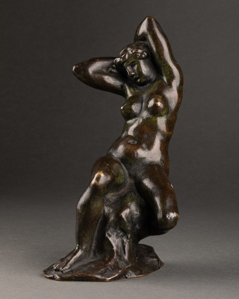 Léon-ernest Drivier (1878-1951) 'the Bather' - Art Deco Bronze