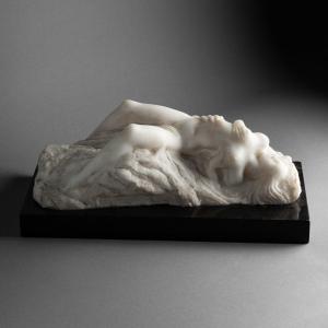 Maxime Real Del Sarte: Lascivious Nude, Directly Carved From Carrara Marble, Signed, Dated 1940 