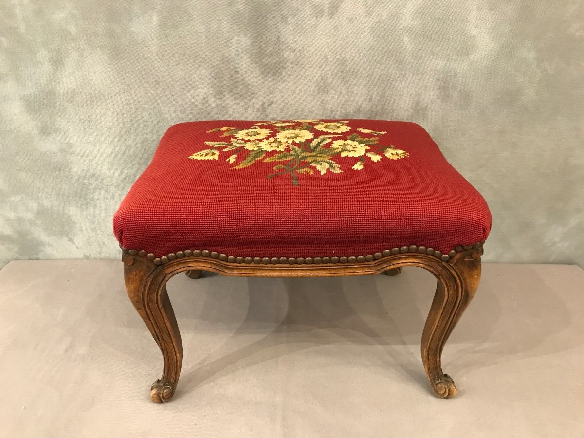 20th Century Louis XV Style Stool-photo-2