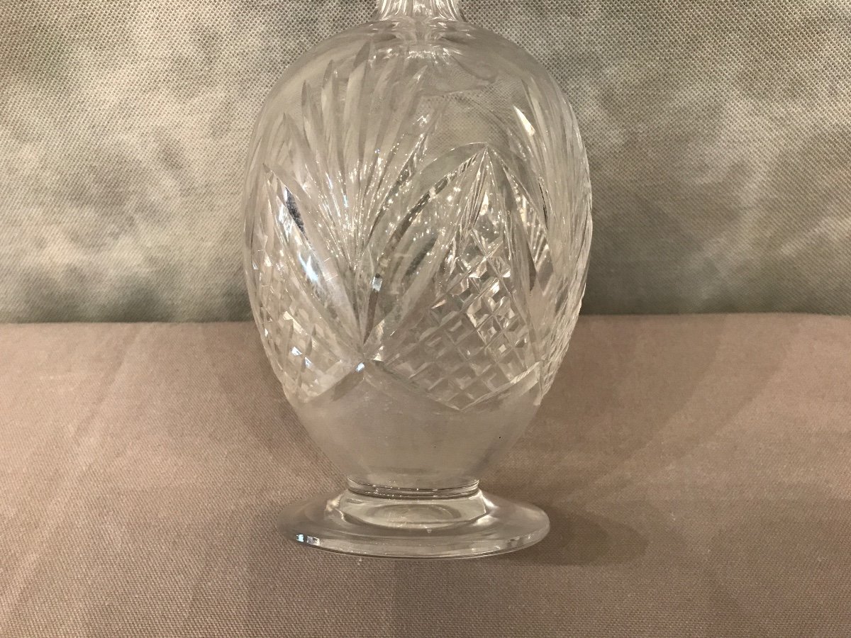 Carafe En Cristal De Saint Louis D’époque 19 ème Modèle Chantilly -photo-4