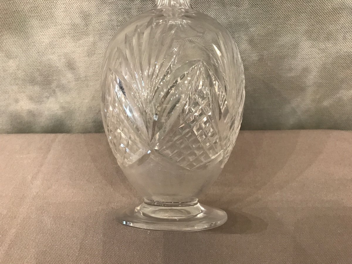 19th Century Saint Louis Crystal Carafe Chantilly Model-photo-1