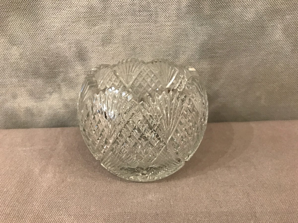 Small Crystal Vase From Saint Louis, Late 19th Time