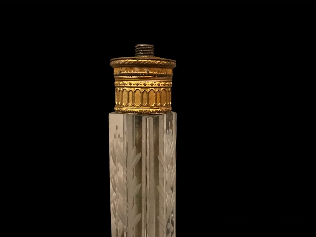 19th Century Crystal And Gilt Bronze Lamp Base-photo-3