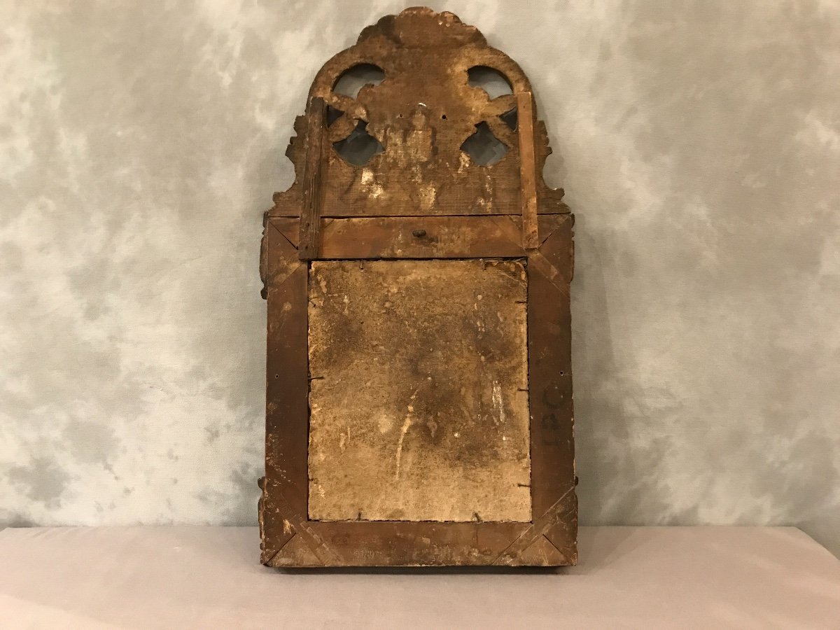 Mirror In Golden Wood Of 18th Century-photo-2